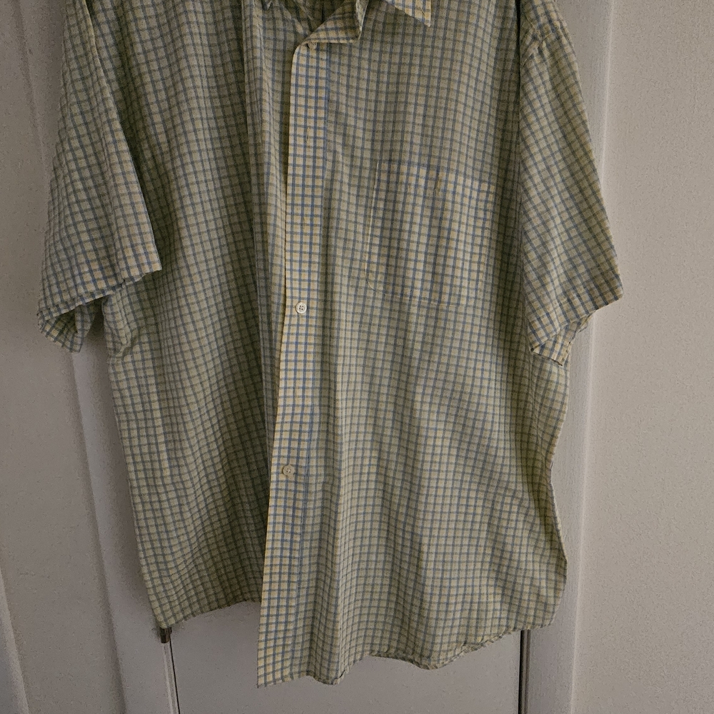 Towncraft Men's Checkered Shirt in Yellow and Blue